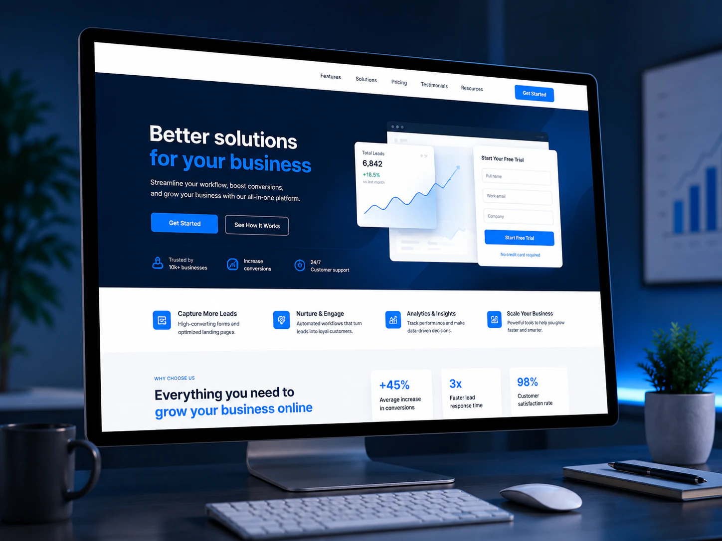 Landing pages comerciales